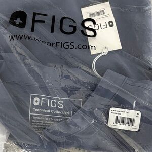Figs Technical Collection Navy Scrub Top